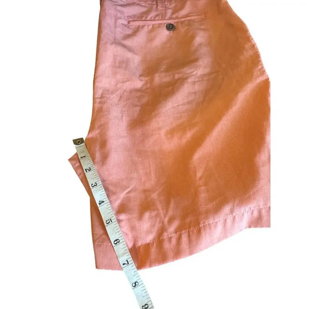 Margaritaville Men’s Coral Pink Casual Chino Flat Front  Shorts Size 40